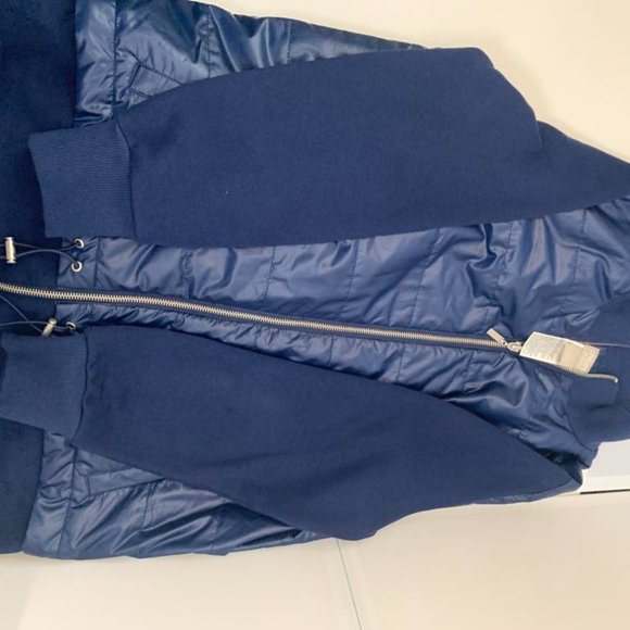 ZENERGY by CHICO'S 1 (M/8-10) Blue Drawstring Waist Zip Jacket Pockets EUC - Picture 12 of 12